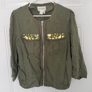 HM Army Green Gemstone Light Jacket